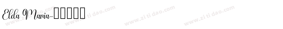 Elda Maria字体转换